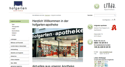 Desktop Screenshot of hofgarten-apotheke.de