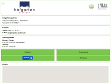 Tablet Screenshot of hofgarten-apotheke.de